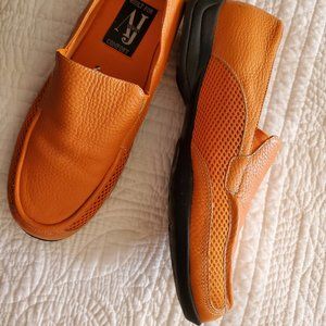 Sporty Orange Slip-ons 8.5 A J Valenci - Comfortable!